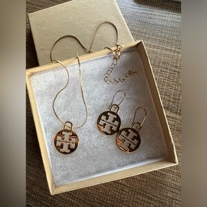 Tory Burch Charm Necklace and Earrings